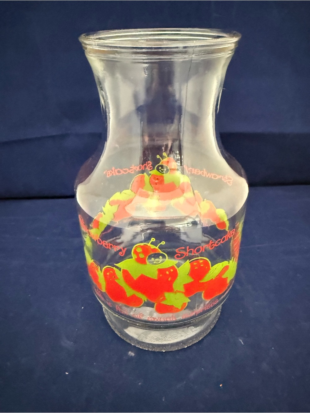 Vintage Strawberry Shortcake Glass Juice Carafe